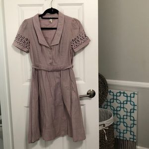 Anthropologie Dusty Lilac Dress